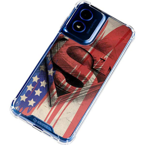 DC Comics Superman Crest Moto G 5G (2024) Clear Case